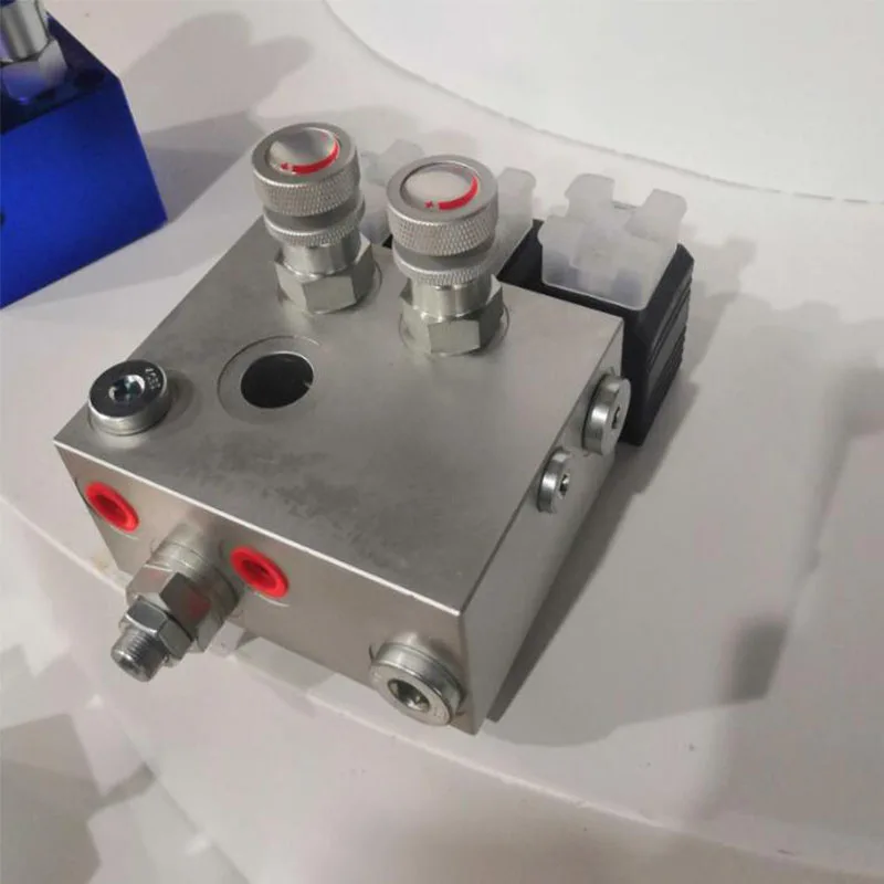 Hydraulic lifting loading and unloading power unit DC12V DC24V of truck tail plate integrated valve group