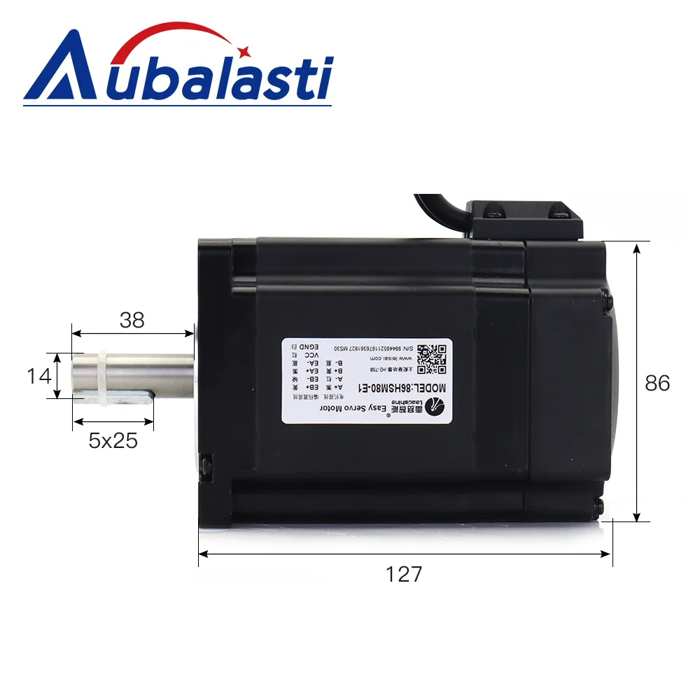 Aubalasti Hybride Servomotor Driver Kits 8n. M 6a 50-80vac H2-758 + 86hsm80 Voor Laser Machine