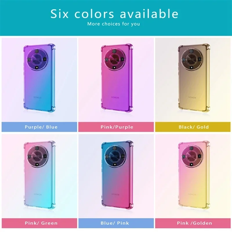 وسادة هوائية متدرجة مقاومة للصدمات حافظة من البولي يوريثان لهاتف Honor Magic 7 6 Lite Magic 5 4 Pro X9c X9b X9a X9 5G غطاء حماية Fundas Coque Capa