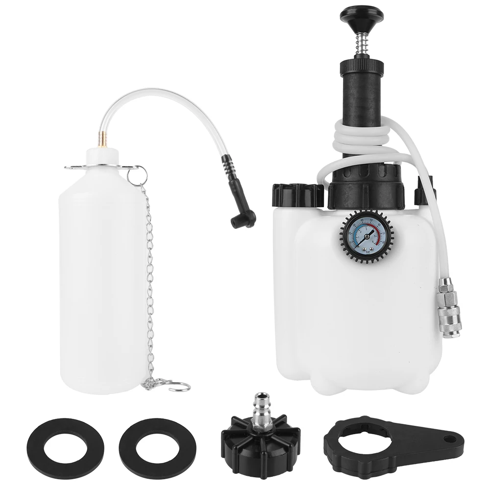 

3L Car Brake Fluid Bleeding Oil Change Tools Brake Bleeder 0-5Bar/80Psi Air Pressure Gauge Hand Suction Garage Tools Accessories