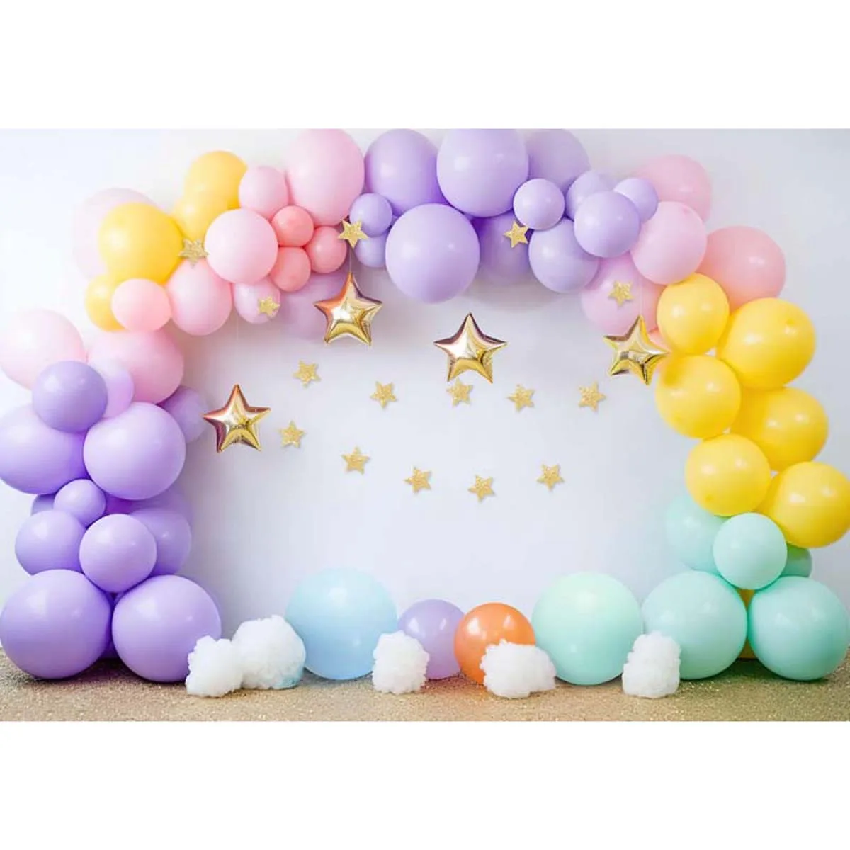 

Allenjoy Colorful Rainbow Balloon Arch Backdrop