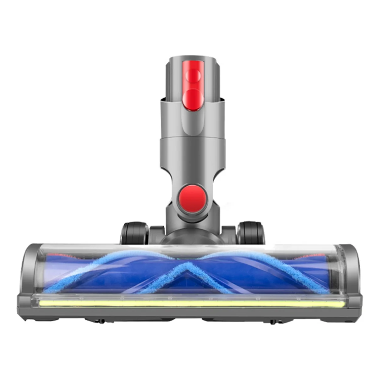 

X11A For Dyson V10 Slim V12 Slim Hardwood Floor Carpets Attachment with LED Light V Shape Turbo Bristle Brush Cleaner Head