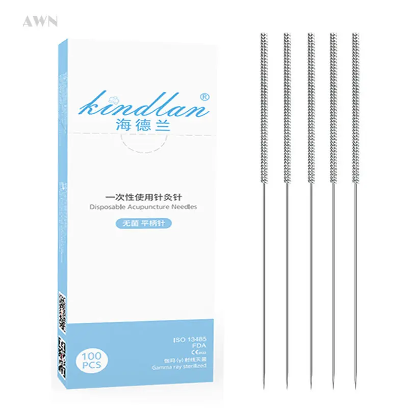 100Pcs Acupuncture Needle with Tube High Quality Gamma Ray Sterilze Needle Aseptic Single Use Body Massager ZhenJiu