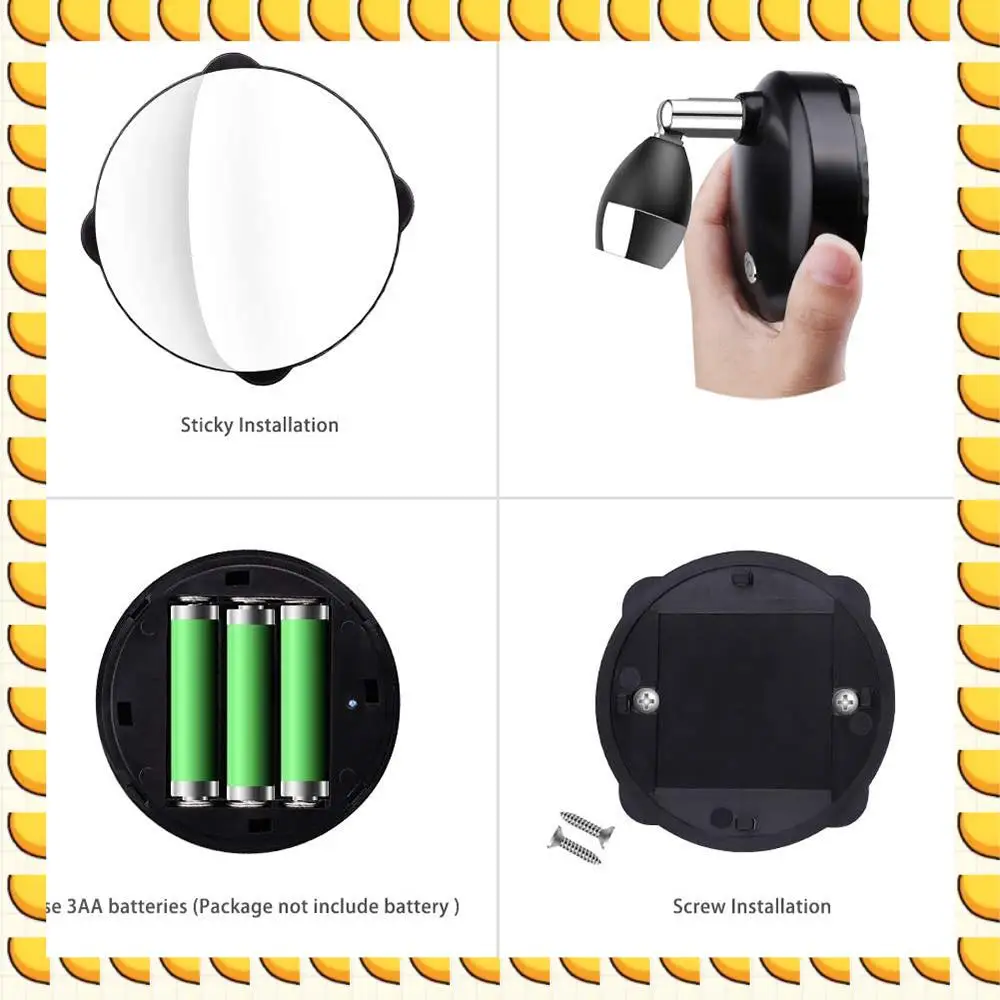 

BAAU Wireless Spotlight Battery Operated Accent Lights,Dimmable LED Spotlights With Remote Rotatable Wall Light (2 Pack)