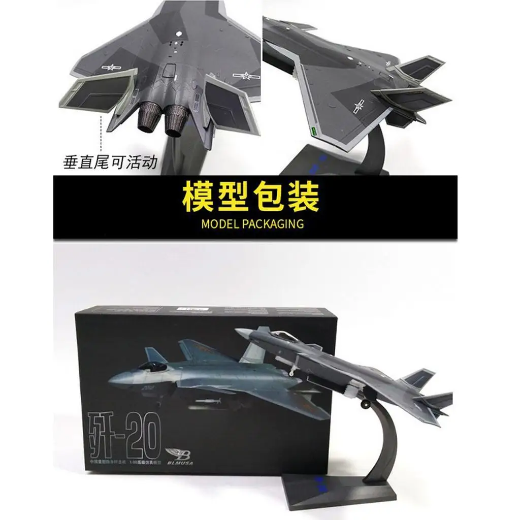 Simulazione Aereo da caccia J-20 Modello Camouflage Giocattoli per bambini