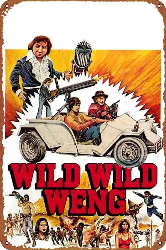 D'Wild Wild Weng posters Tin Signs Retro Metal Movie Tins for Bar Pub Home Cafes Wall Decor, 8X12 Inch (20X30 CM)