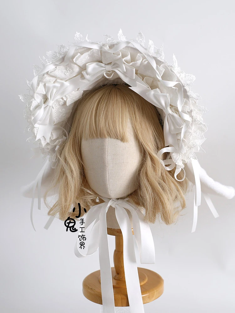 

Original Rabbit Ear Cute Lolita Pointe Rabbit Ear Doll Lace Bow Rabbit BNT