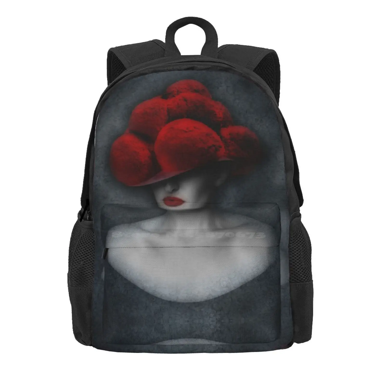 Black Forest Lady Art 1.0 Hot Sale Schoolbag Backpack Fashion Bags Ingolaue Black Forest Blackforest Bollenhut Homeland