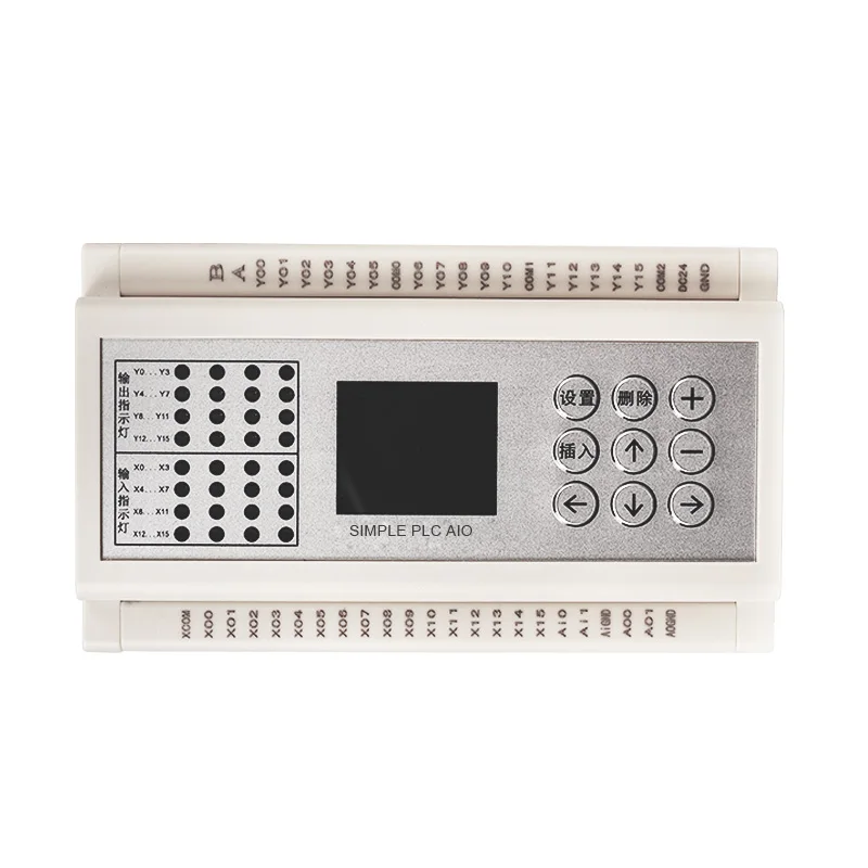 16 Input 16 Output Transistor Output  Easy Programming PLC  with 2 Channel Analog Input Output   RS 485 RTU for HMI Contactor