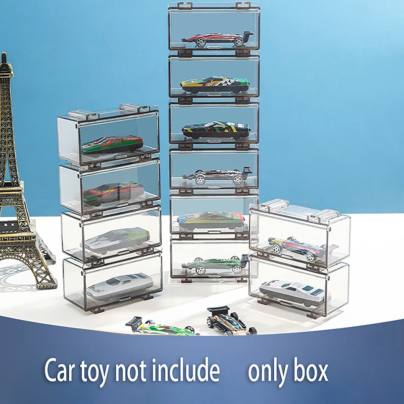 1/64 Diecast Model Car Display Box 1PCS Storage Box High-grade With Fasteners Be Connected For Hot Wheels MiniGT (Without Car)