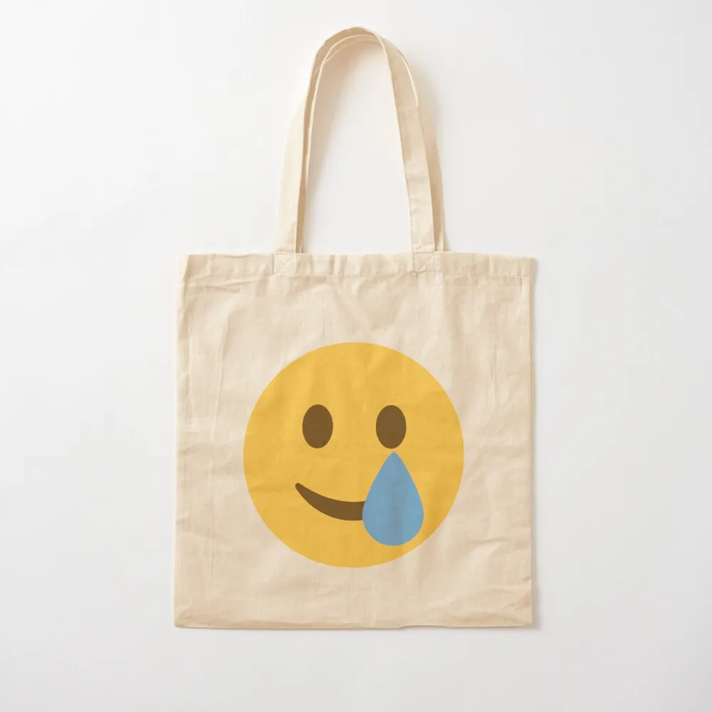 

Smiling Face With Tear Tote Bag eco bag folding Gift bags Canvas Tote Bag