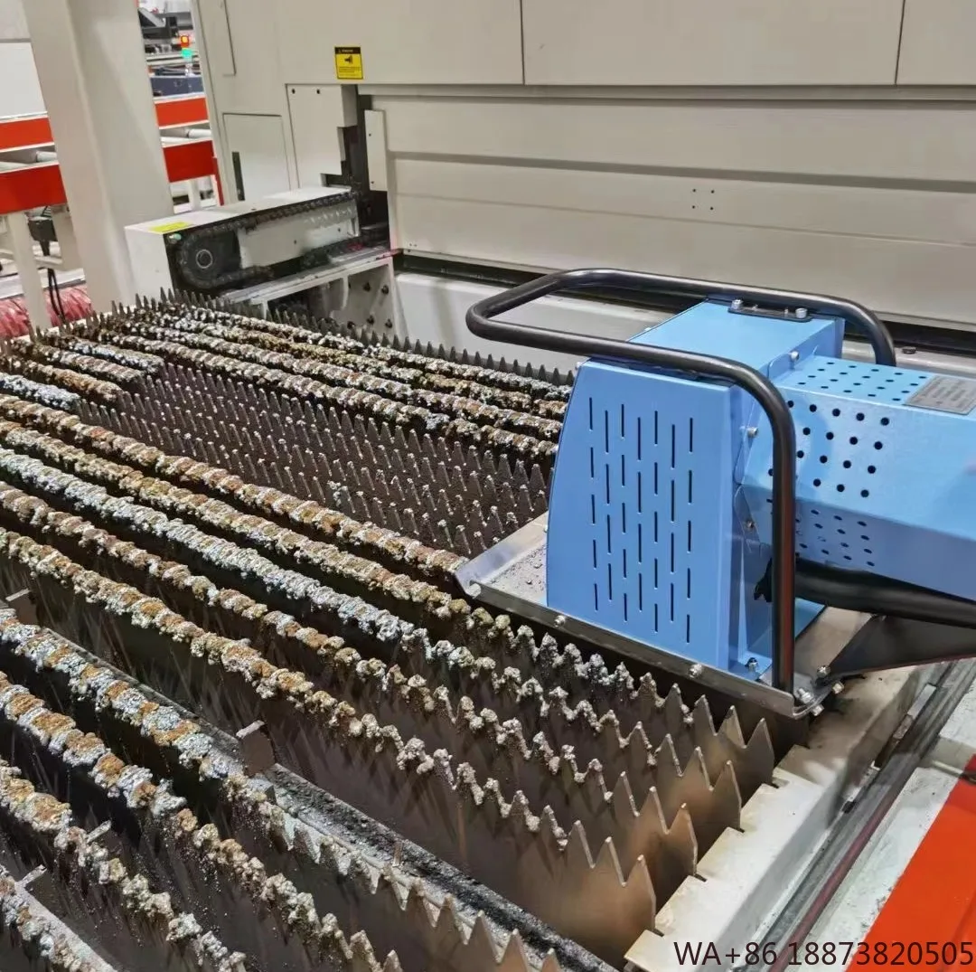 إزالة الخبث مزيل الخبث آلة التنظيف لوحات الليزر الألياف شبكة السيف الخبث نظافة منصة قطع ورقة البلازما #4