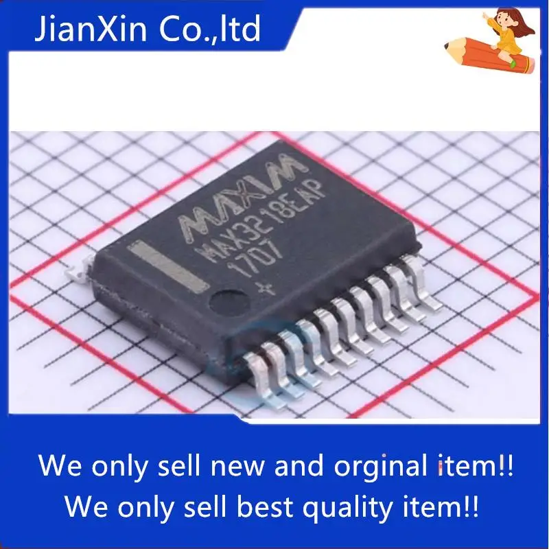 

5pcs orginal new MAX3218CAP/MAX3218EAP SSOP-20(5.2MM) driver