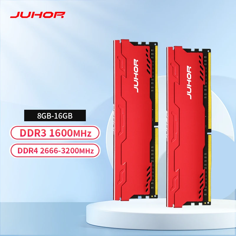 8GB 2666MHz Gaming DDR3 DDR4 Computer 8GB 16G JUHOR Rams