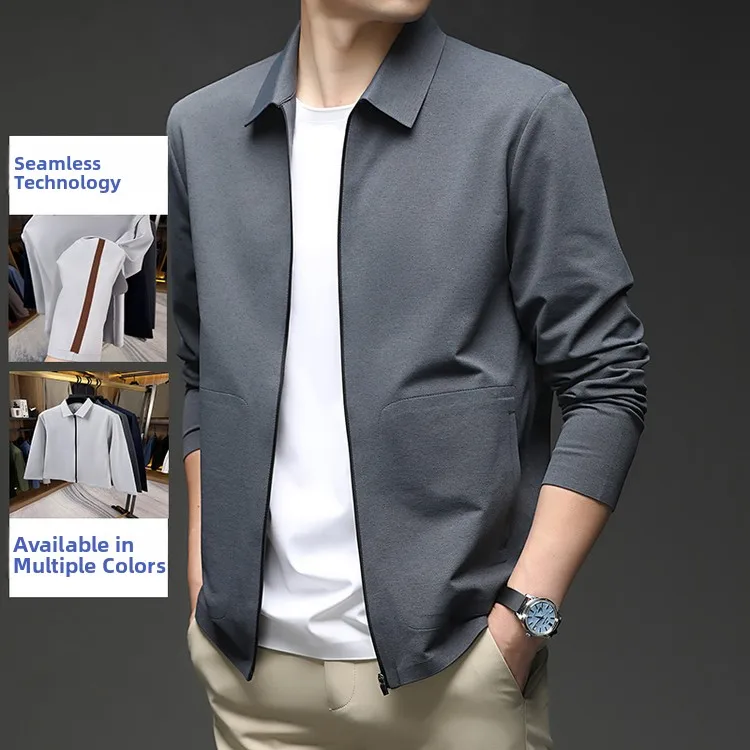 

Мужская легкая дышащая куртка-жакет с клеевыми швами, повседневная, деловая, весна-осень, новинка, однослойная, верхняя одежда