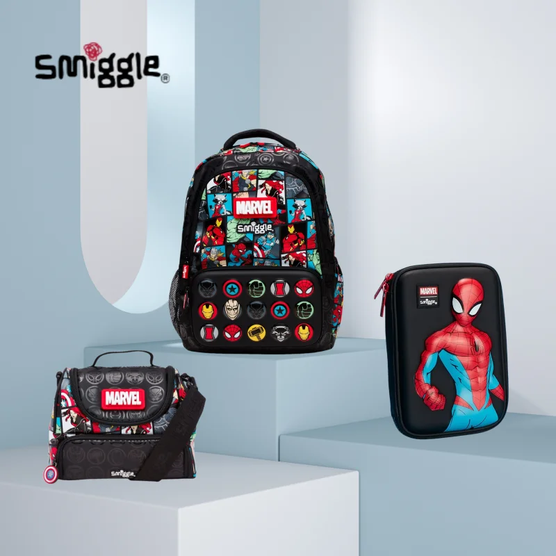 

Genuine Australia Smiggle Marvel Backpack Cartoon Series Spider-Man School Bag Anime Backpack Student Gift Separate Purchases