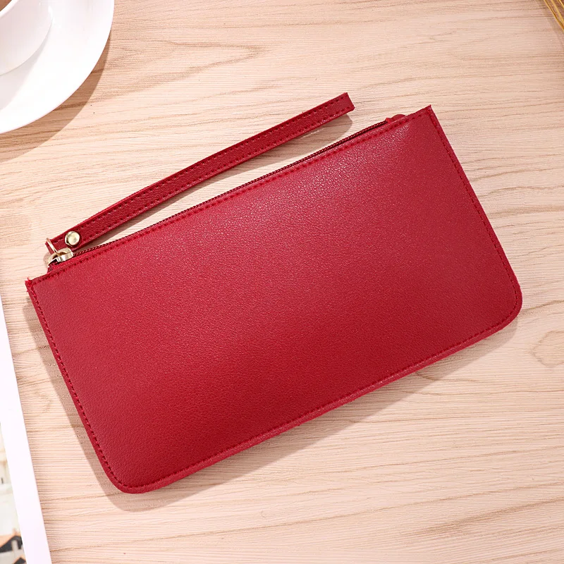 New Wholesale Soft Face Double Layer Women's Wallet, Student Handbag, Mobile Phone Bag, Large Capacity Zero Wallet