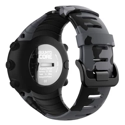 YAYUU Printed Silicone Watch Band for Suunto Core,Replacement Bands Metal Clasp Wristband Compatible For Suunto Core