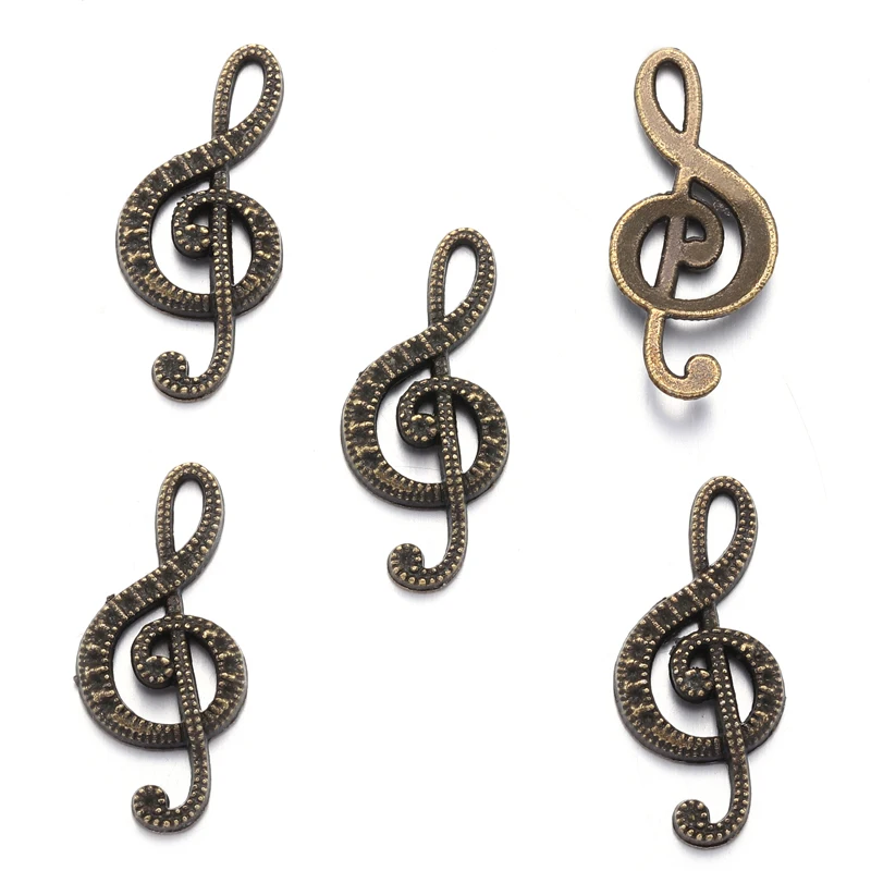 20pcs Antique Silver Plated musical note Charms Pendant:DIY for bracelet necklace 22*15mm P218