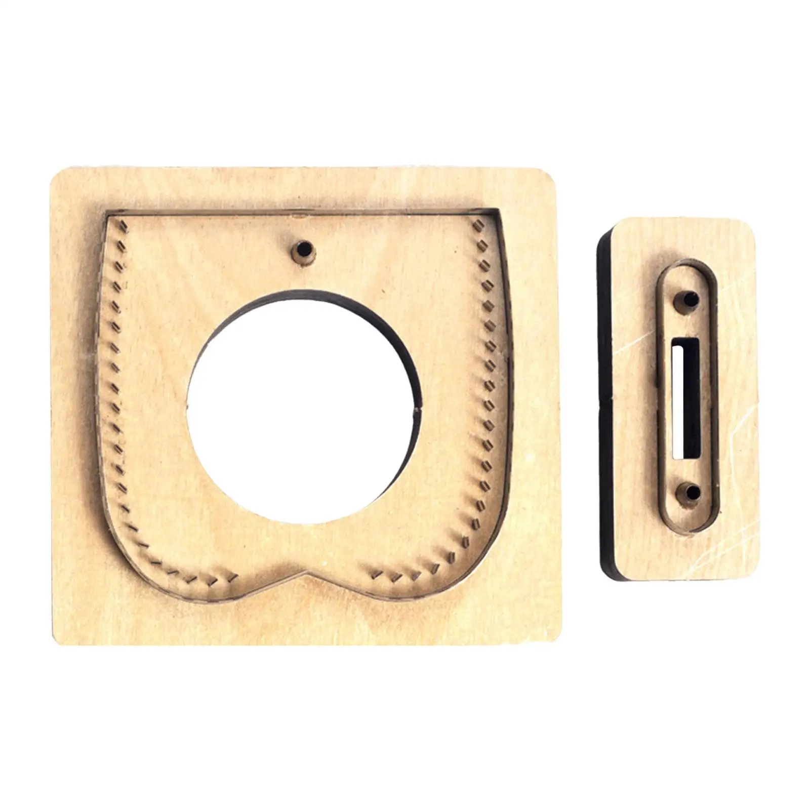 DIY Lighter Bag No Sewing Leathercraft Tool Handmade Stitch Hole Easy to Use Durable Leather Die Cutter Template Cut Mould