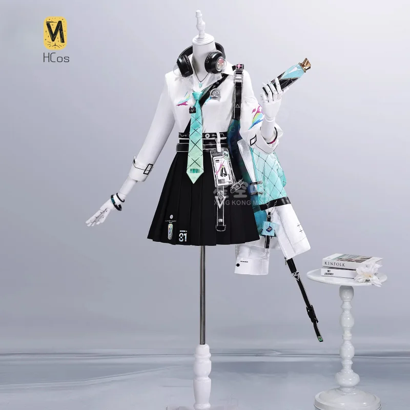 

HCos Wuthering Waves LYNAE Cosplay Costume JK Uniform Halloween Party Dress Suit Full Set
