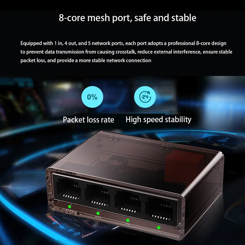 ドックステーション インターネット スプリッタ 1000M RJ45 イーサネット スイッチ ギガビット ネットワーク ケーブル スプリッタ アダプタ ネットワーク スイッチ RJ45 コンバータ