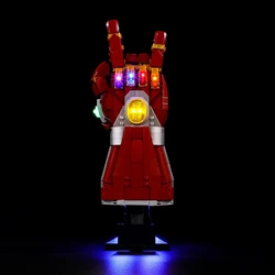 LED Light KIT FOR NANO Infinity Gauntlet lighting Bricks Hand Glove With Stones Home Decoration Toys Building blocks Gifts