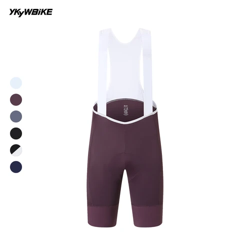 Imagen 2 del producto YKYWBIKE-pantalones cortos con pechera para ciclismo Core para hombre, con correa para el hombro de Italia MITI, pantalones cortos para bicicleta de carretera, pantalones cortos con pechera para equipo profesional, 2025