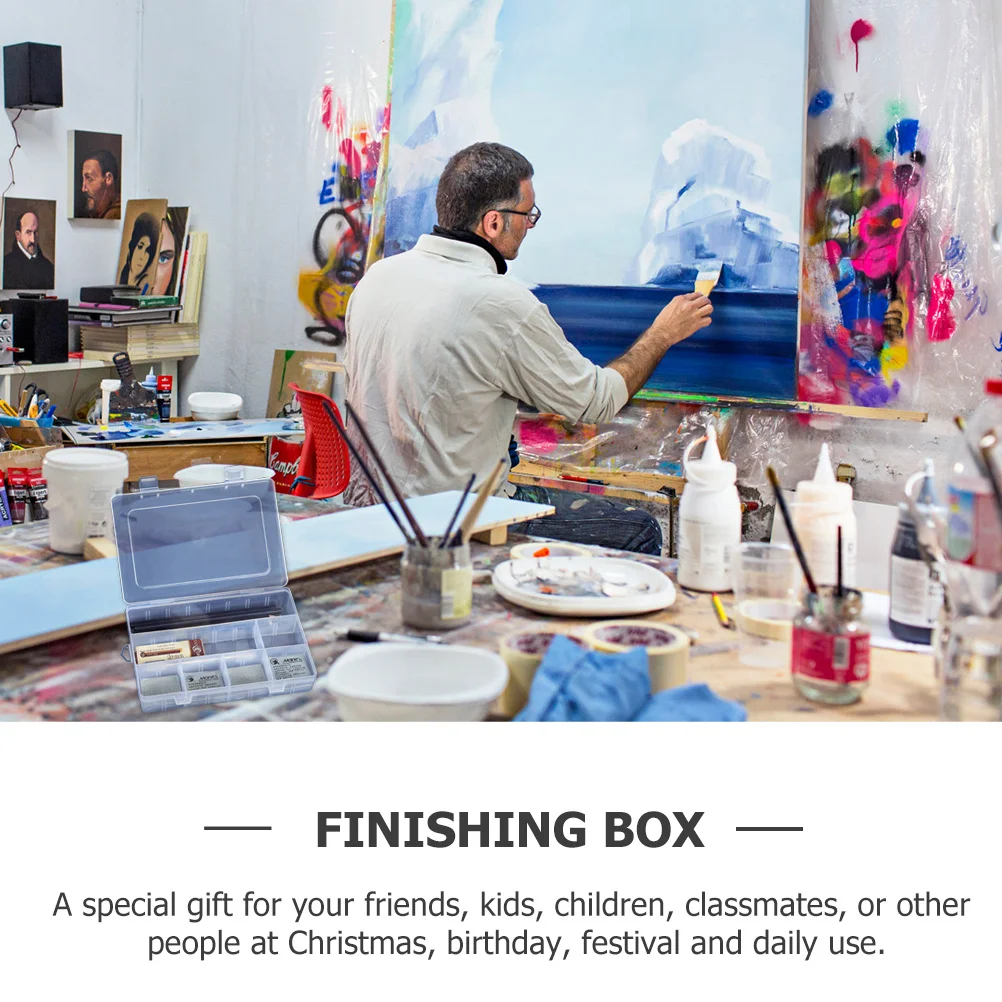 2Pcs Plastic Pencil Box Portable Large Capacity Stationery Organizer Pen Holder for School Use Portable Pencil Box