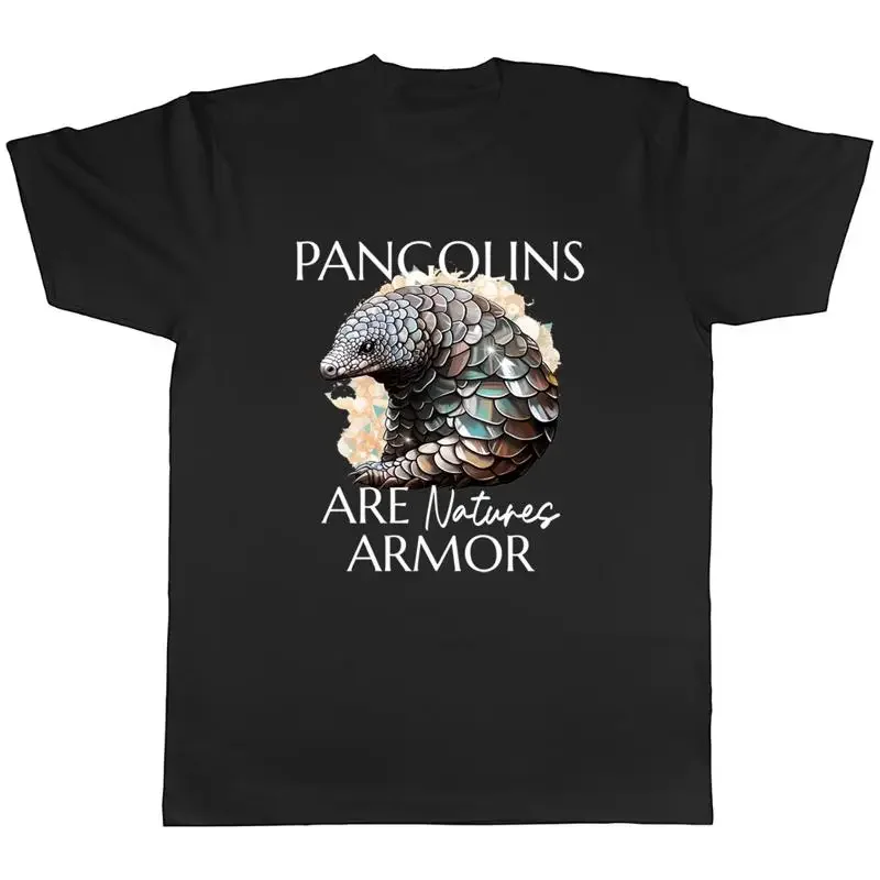 Pangolin Lover Mens T-Shirt Natures Armor Wildlife Tee Gift