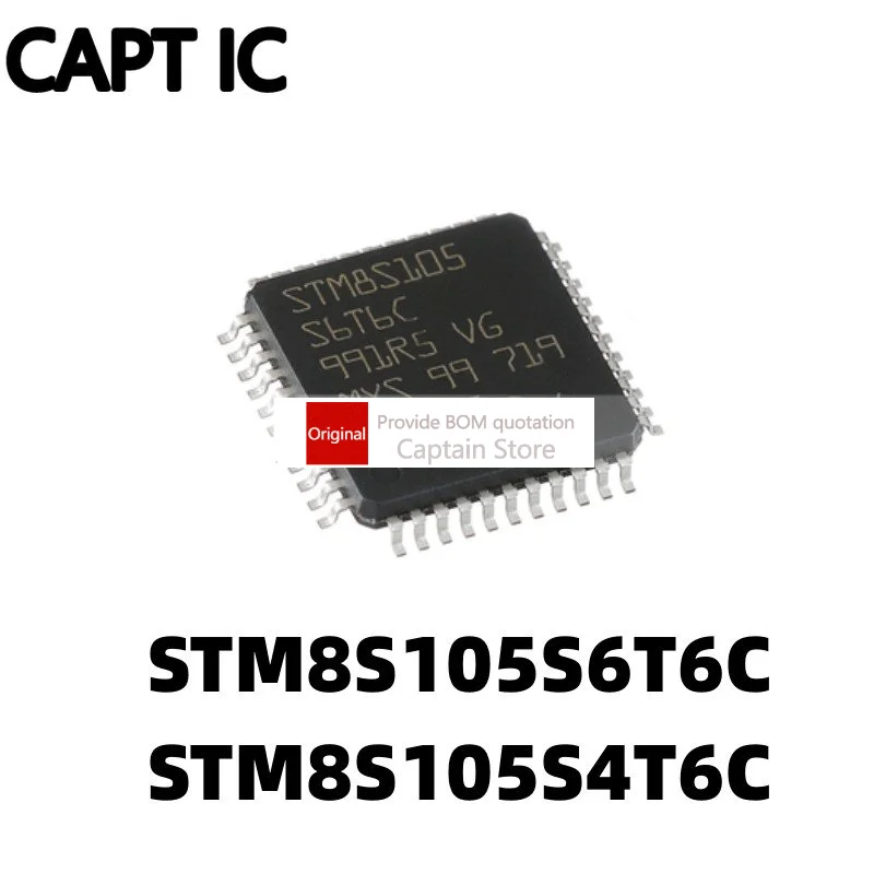 

5 шт., 8-битный микроконтроллер STM8S105S6T6C 105S4T6C MCU