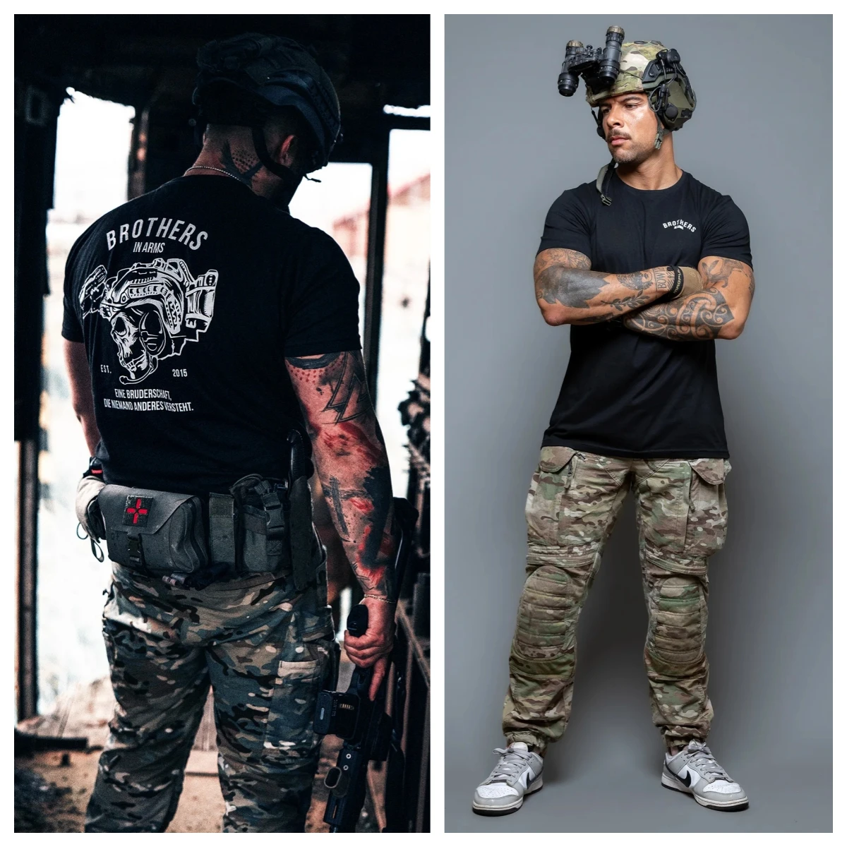 Acta Non Verba Military Tactical Art Style Summer Casual T-shirt Men's and Women's Luxury Brand Top 2026 view 3