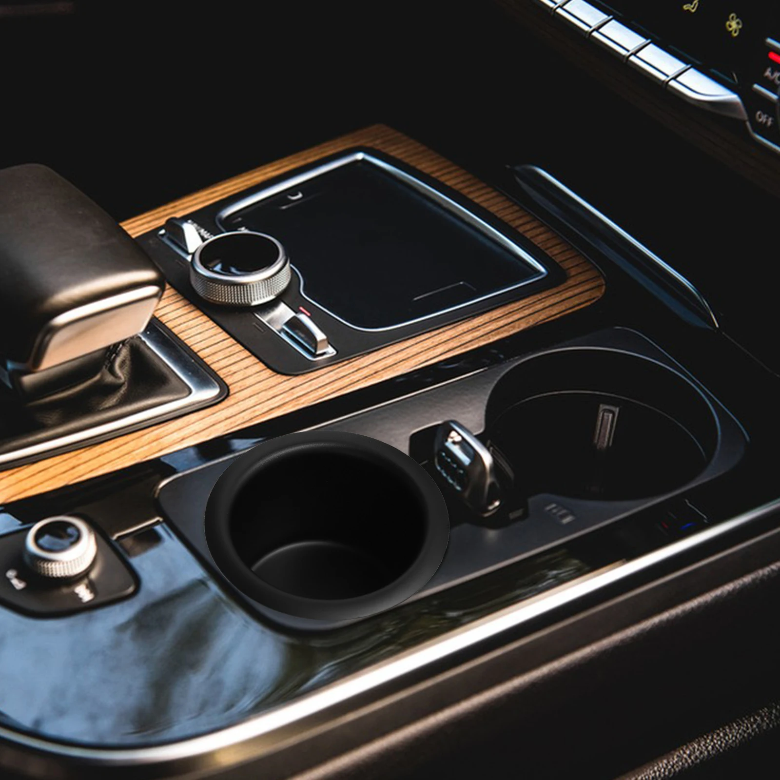 

Aluminum Car Cup Holder Insert For Rv Vehicle Anti-Spill Drink Stand Holder For Couch Sofa With Storage Large Cup Compatible