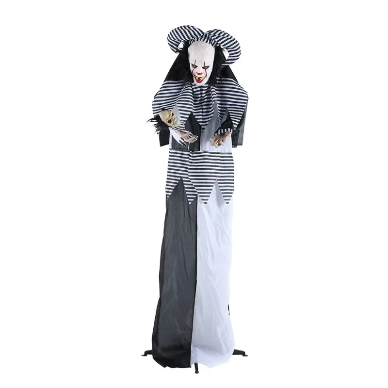 

Halloween horror room props large acrobatic clown bar haunted house trick decoration simulation ornament