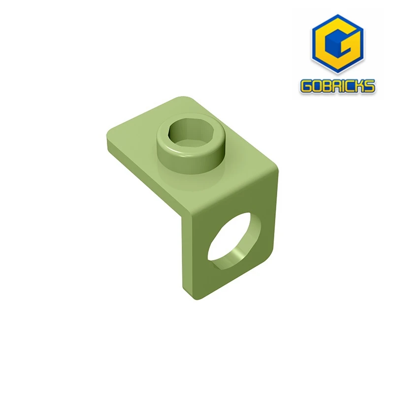 Gobricks GDS-1165 Minifig Neck Bracket with Back Stud - Thin Back Wall compatible with lego 42446 pieces of children\'s DIY