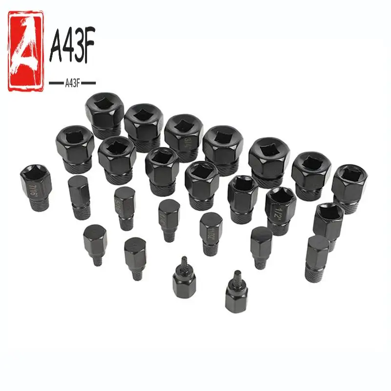 

A43F-26Pcs Screw Bolt Extractor Drill Bit Set Disassemble Screws Bolt Stripped Broken Remover Tools