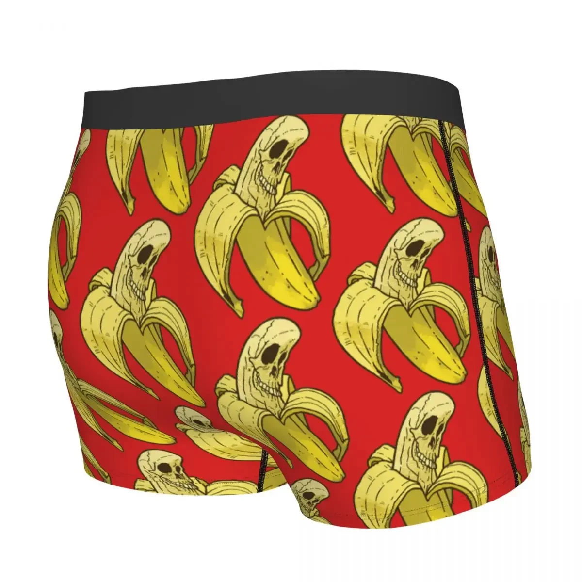 Cuecas Boxer engraçadas com estampa de banana para homens, Cuecas Cartoon, Roupa Interior Respirável, Shorts Boxer