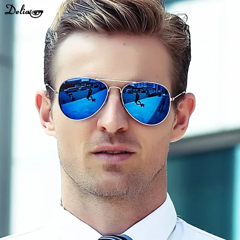 2023 Vintage Mens Sunglasses Anti-glare Frame Aviation Pilot Sunglasses Driving Sunglasses In 19 Colors