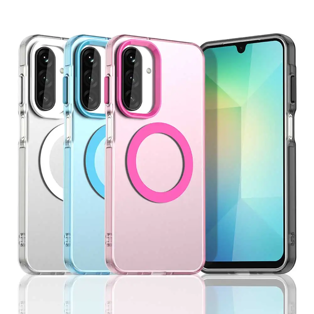 Für Magsafe Frosted Clear Telefon Fall für Samsung Galaxy S25 Ultra S24 FE S23 Plus A17 A07 A06 A16 A26 A36 A56 A35 A55 Slim Abdeckung