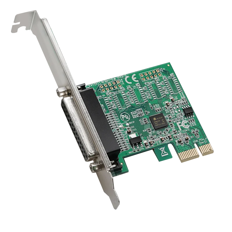 Scheda di espansione porta parallela Diewu PCIe1X da 2 pezzi DP25 Scheda parallela PCIe maschio con chip AX99100