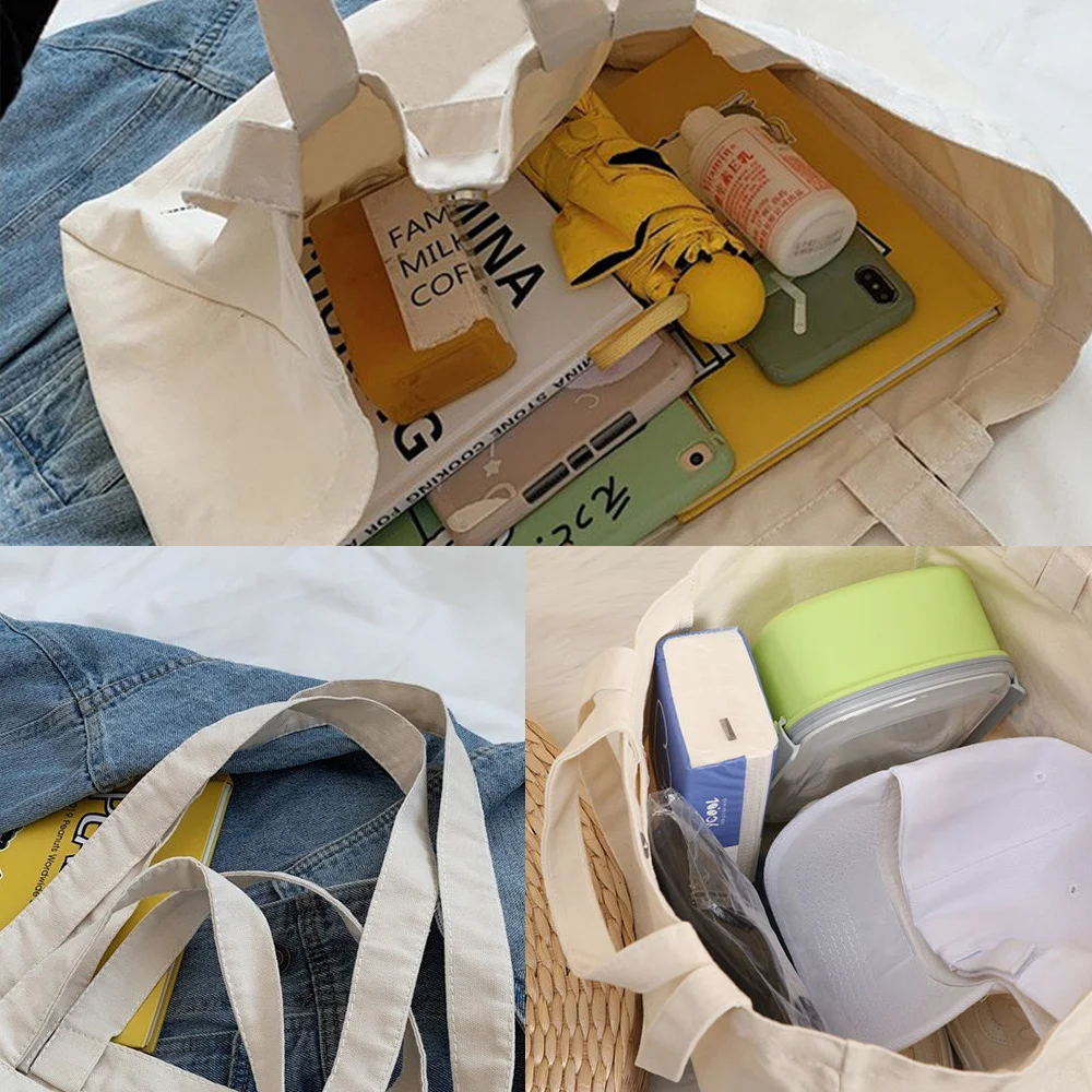 حقيبة كتف واحدة عصرية كاجوال بنمط طباعة حقيبة يد ذات سعة كبيرة وحقائب تسوق قابلة لإعادة الاستخدام وخالية من السحاب