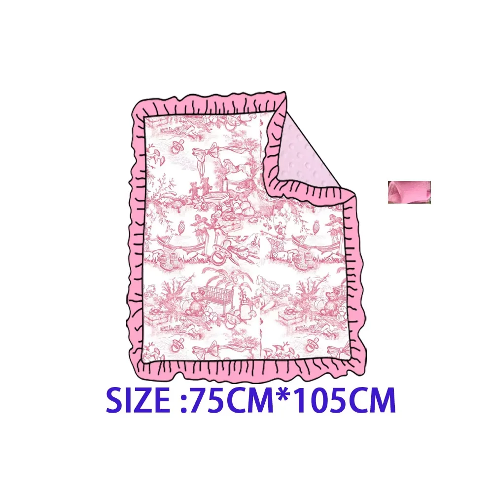 ملابس أطفال جديدة بأكمام طويلة لحديثي الولادة بطانية أطفال بفيونكة أرجوانية