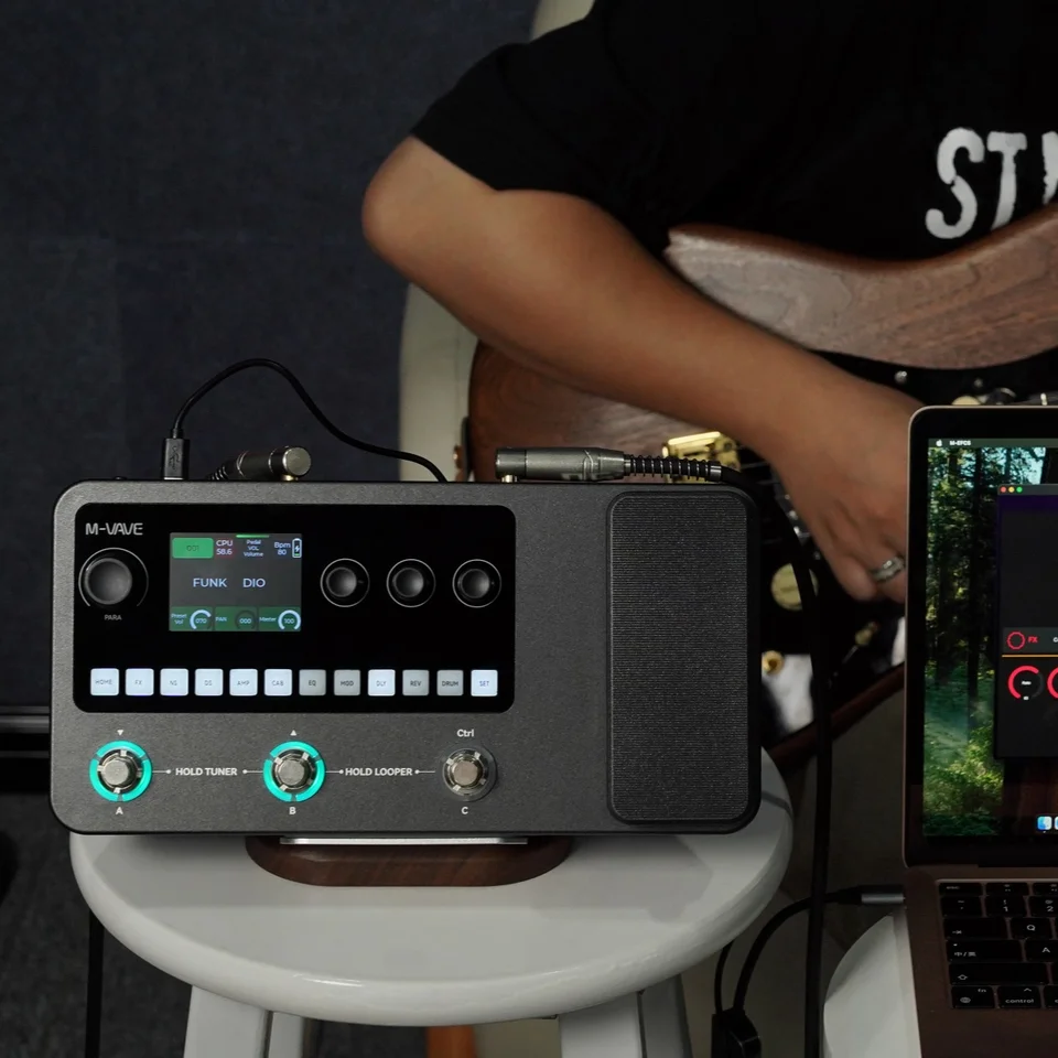 M-VAVE MK-20 Professional Multi-Effects Pedal Board, All-in-One