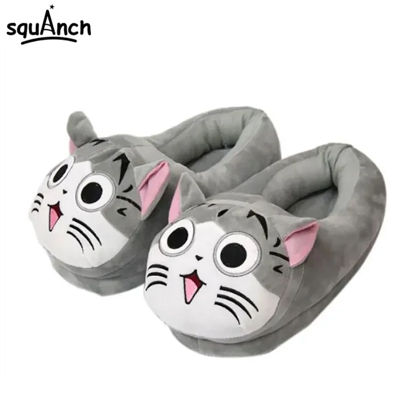 Kawaii chi Katze Hausschuhe 35-42 Einheits größe Frauen Mädchen Anime Cartoon Schuhe Karneval Party Winter Turnschuhe Paar Tier Kigurumis