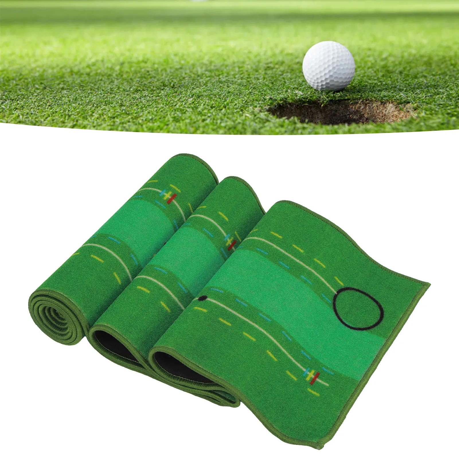 Golf Mat 300x50x1cm Golf Hitting Mat Golf Practice Artificial Lawn Grass For Training Playing