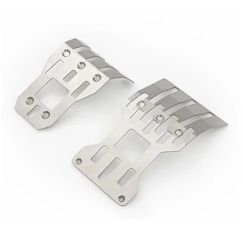 Rvs Voor en Achter Chassis Armor Skid Plate Protector voor Arrma 1/7 Mojave RC Truck Auto Upgrade Onderdelen