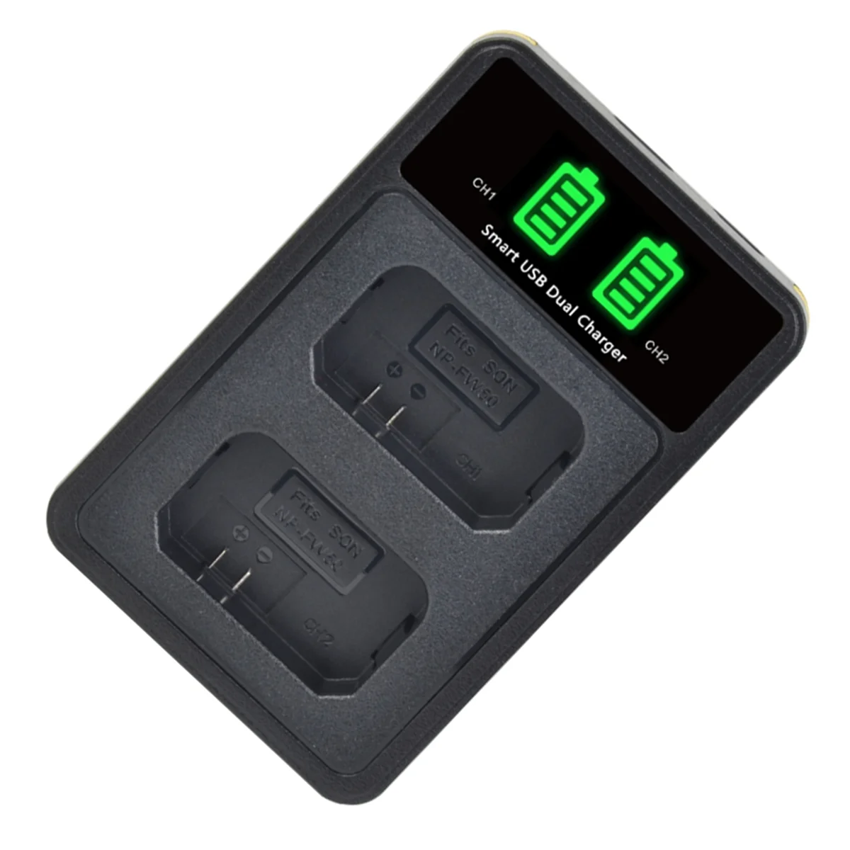 

2025-3C NP-FW50 Dual Charger, Suitable for NP-FW50, FW50 Battery Dual Charger
