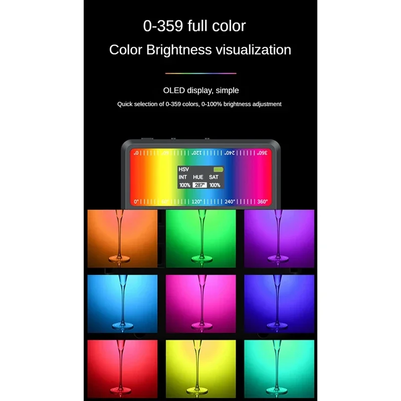 ضوء ملء مشبك StudioPro - 60 مصباح LED قابل للتعتيم لمدونات الفيديو والبث المباشر وإضاءة سطح المكتب #5