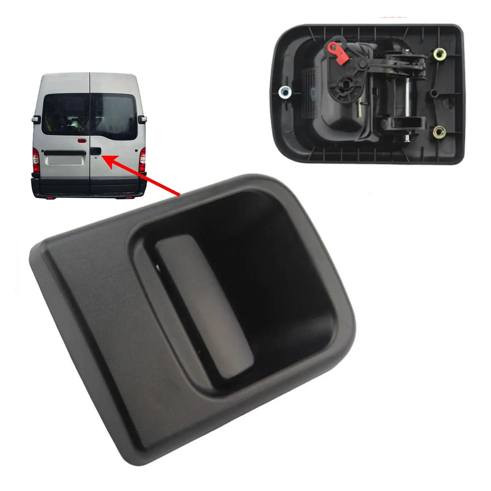 Klamka tylnych drzwi Renault Master Movano 7700352433   (1998-2010) Części zewnętrzne Klamki drzwi zewnętrznych