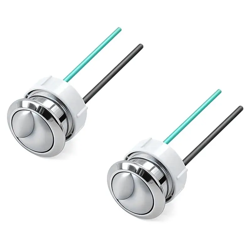 

ABRU-Dual Flushing Toilet Push Button Spare Parts, Top Toilet Button Replacement, Compatible For Geberit ,(38Mm) Hole(2-Pack)